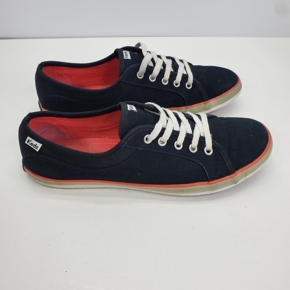 Keds Coursa Womens Shoes Blue 8.5 M Canvas Lace Up Low Top Tennis Sneakers - Picture 3 of 16